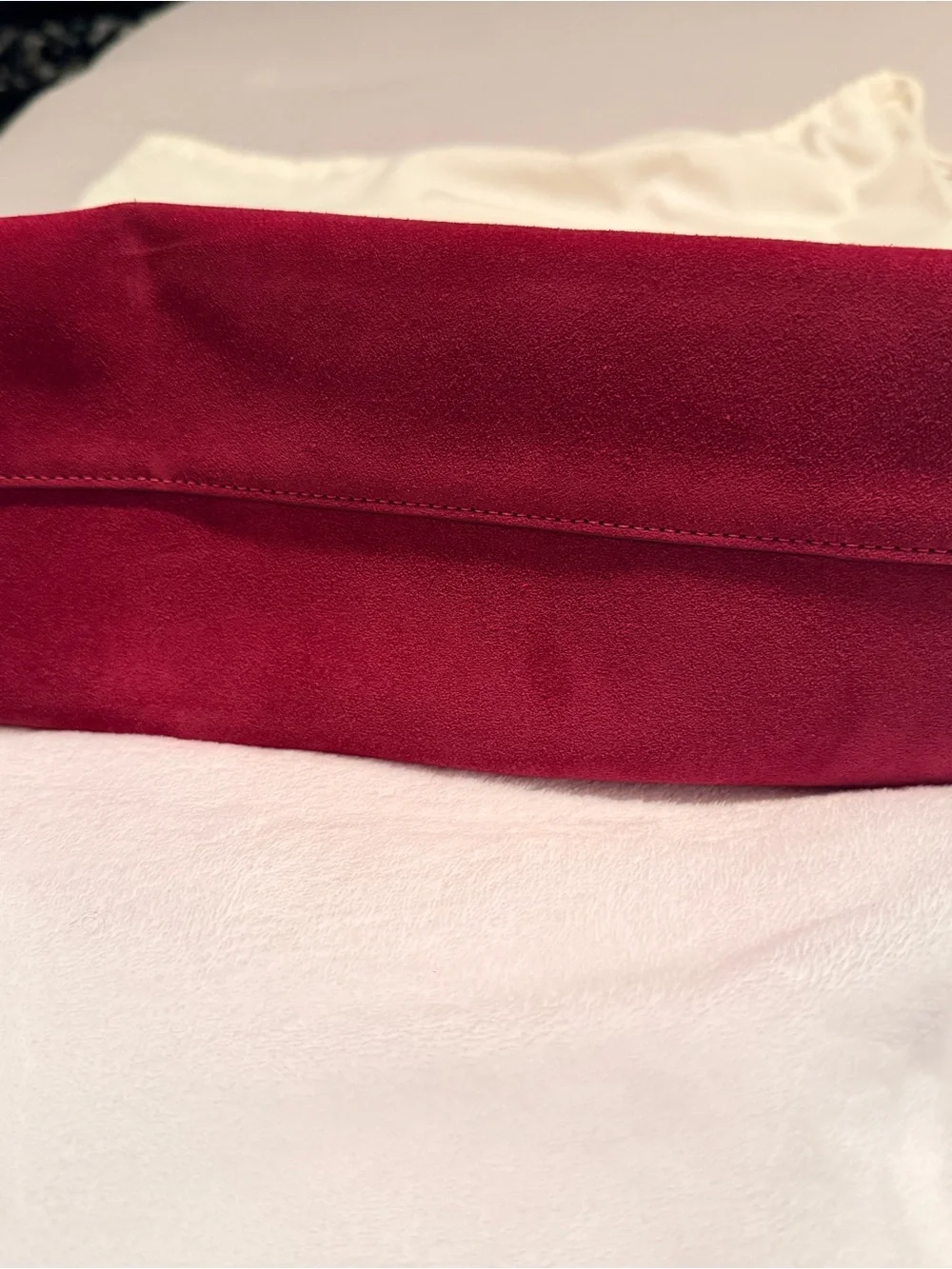 Coach Chelsea 30 Fuscia Suede Shoulder Bag